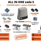 ALL IN ONE sada S - KOVÁNÍ AZPs + pohon H30645 pro posuvné brány až do 1200 kg